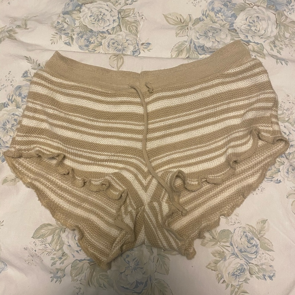 Stripe lounge shorts